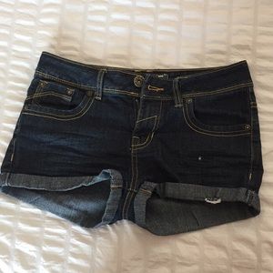 Dark denim shorts :)
